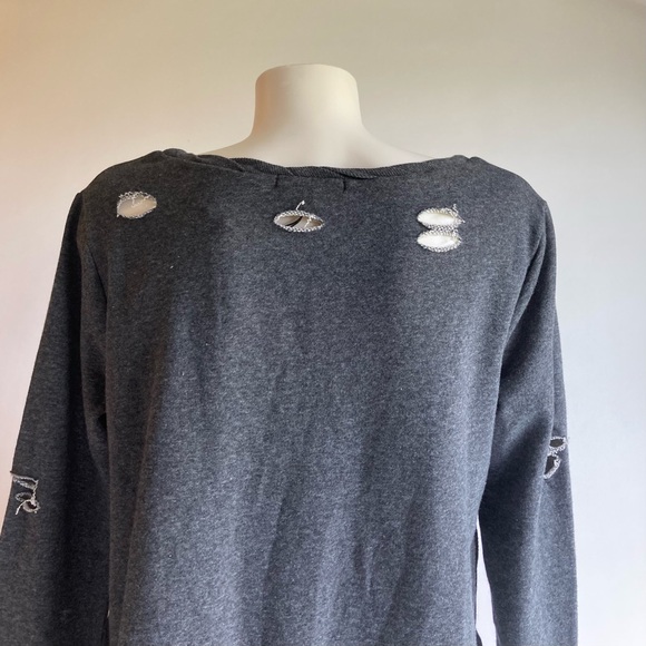 New Romeo + Juliet Grey 80%Cotton 40%Polyester Long Sleeve Pullover size S - Picture 7 of 15